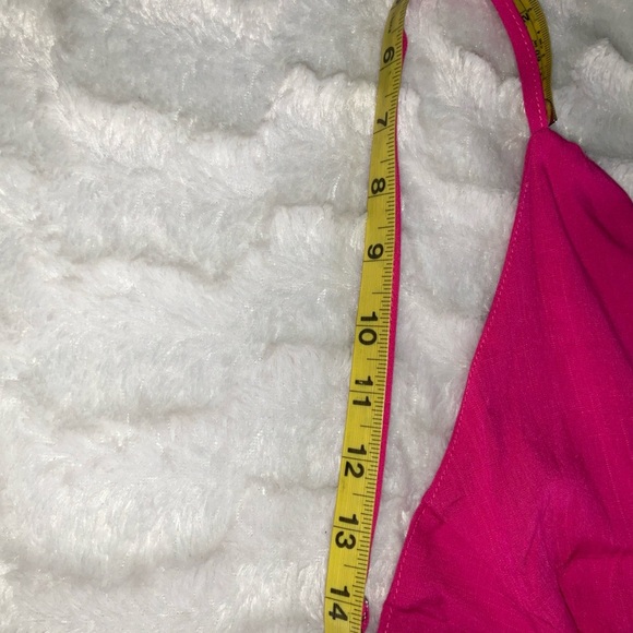 Cupshe Women’s Pink Long Dress Size Small Tied Back New With Tags - Picture 5 of 8